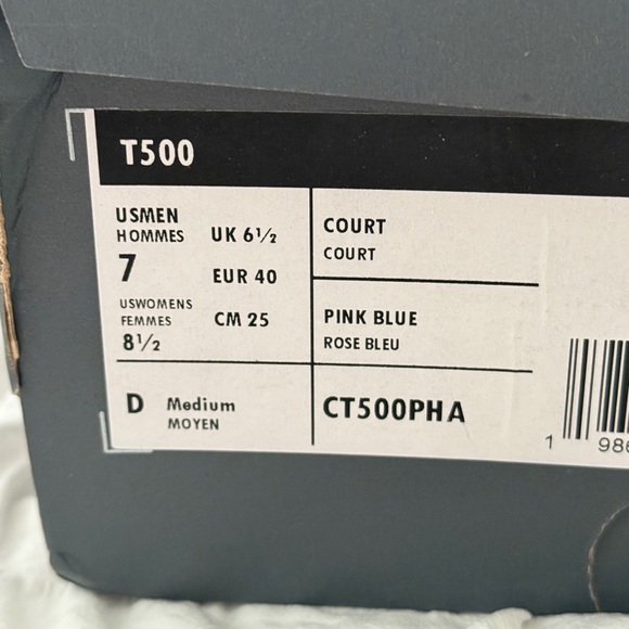 NEW New Balance T500 Sneakers in Pink/Blue - Picture 7 of 10